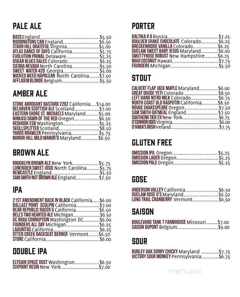 Ram's Head Dockside - Glen Burnie, MD menu_pic
