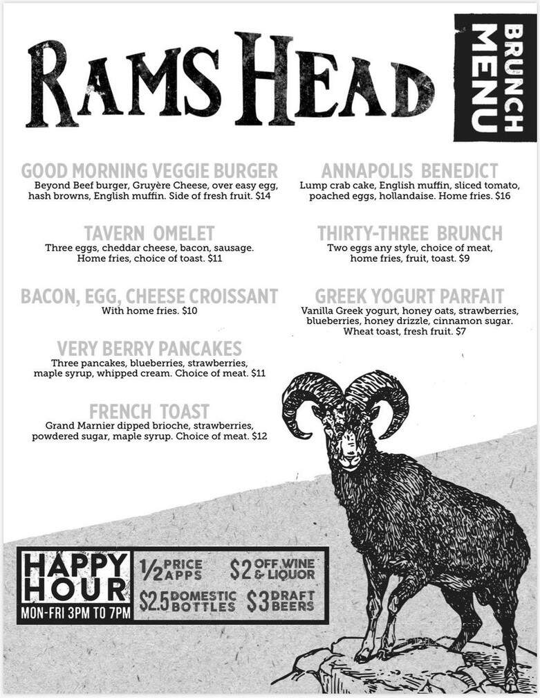 Ram's Head Dockside - Glen Burnie, MD menu_pic