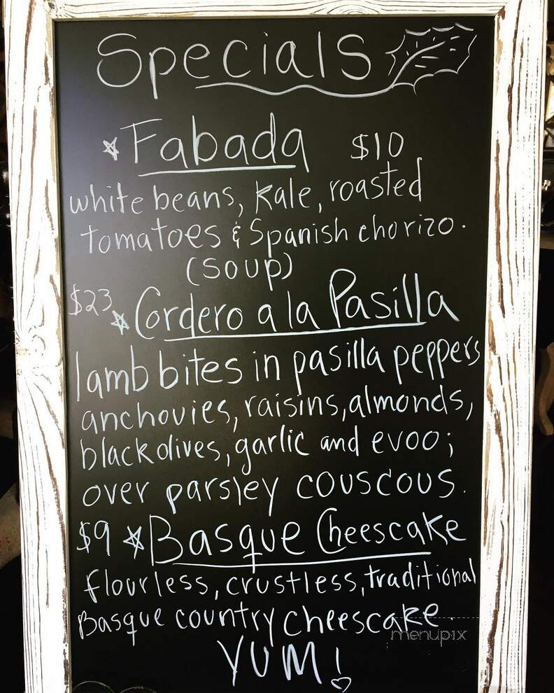 Rojo Tapas and Wine - Tivoli, NY menu_pic