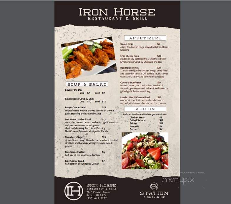 Ironhorse Restaurant and Saloon - Kanab, UT