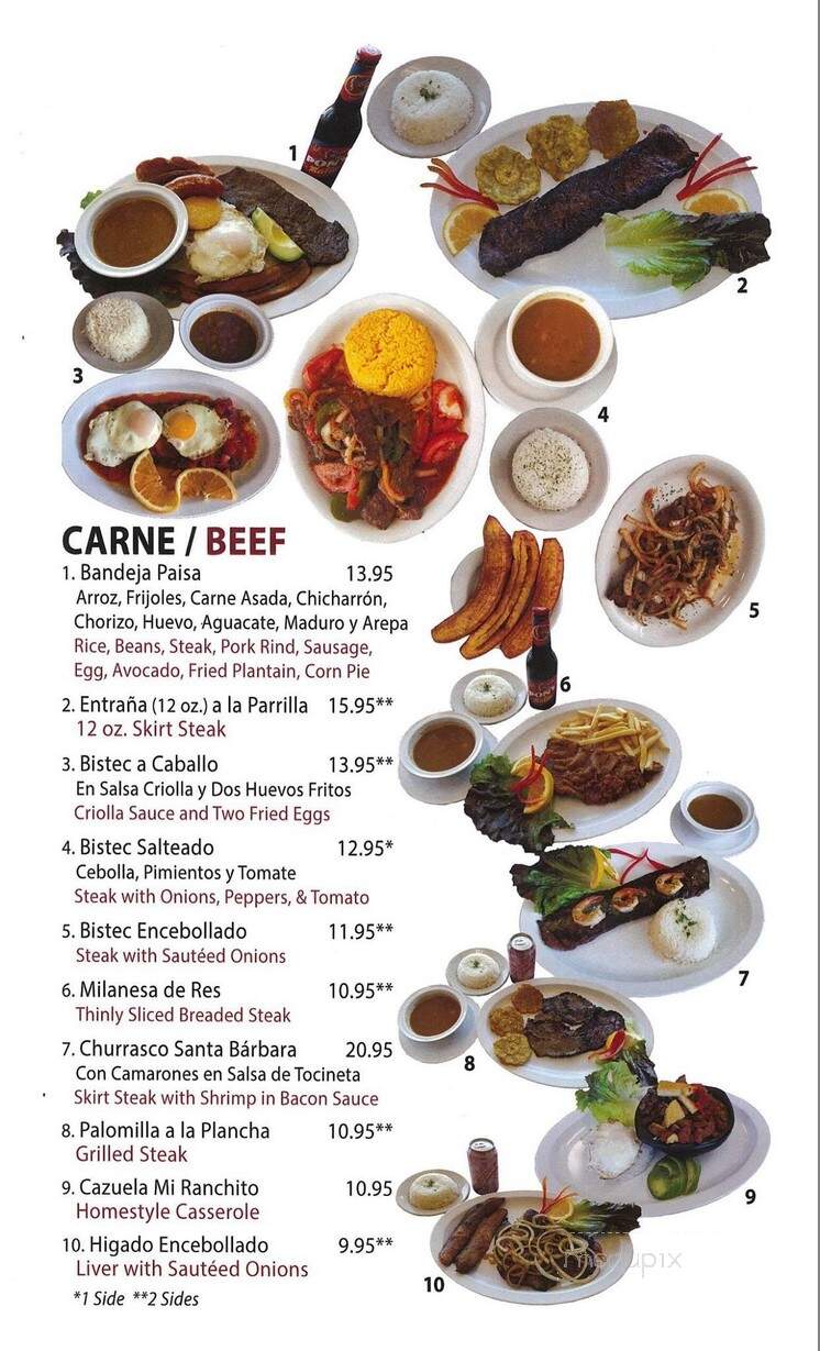 Mi Ranchito - Scranton, PA menu_pic