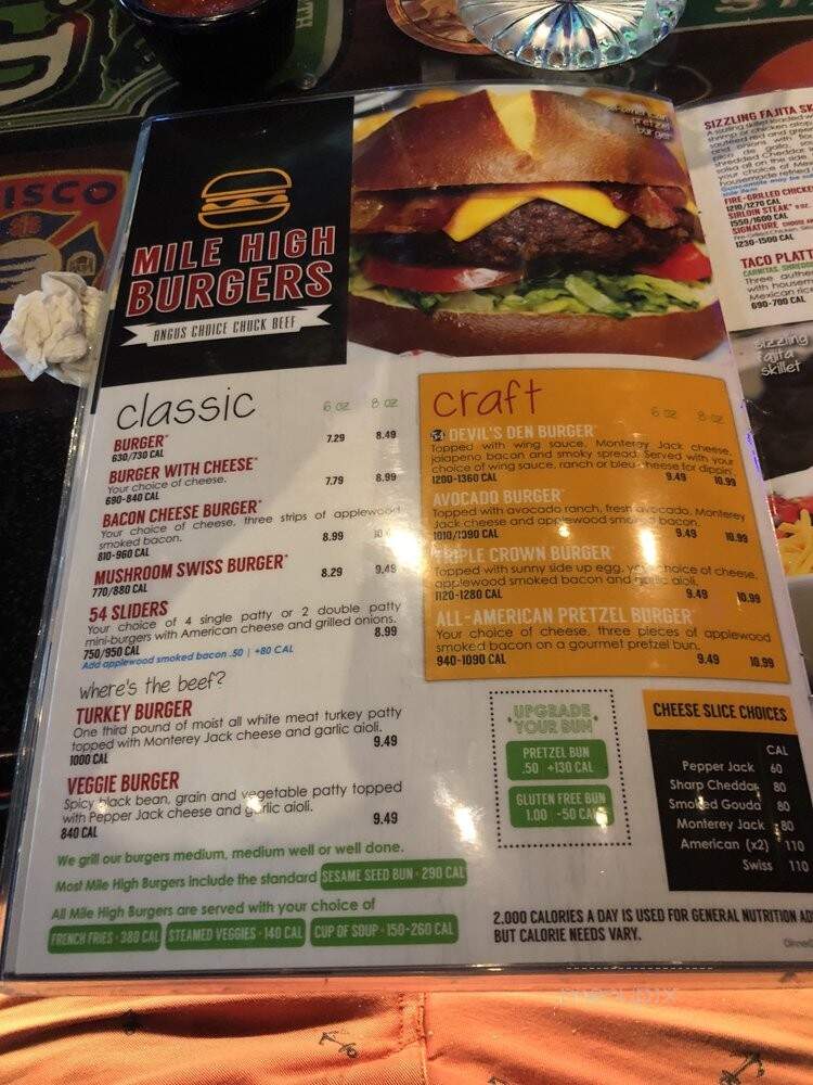 54th Street Grill & Bar - Frisco, TX menu_pic