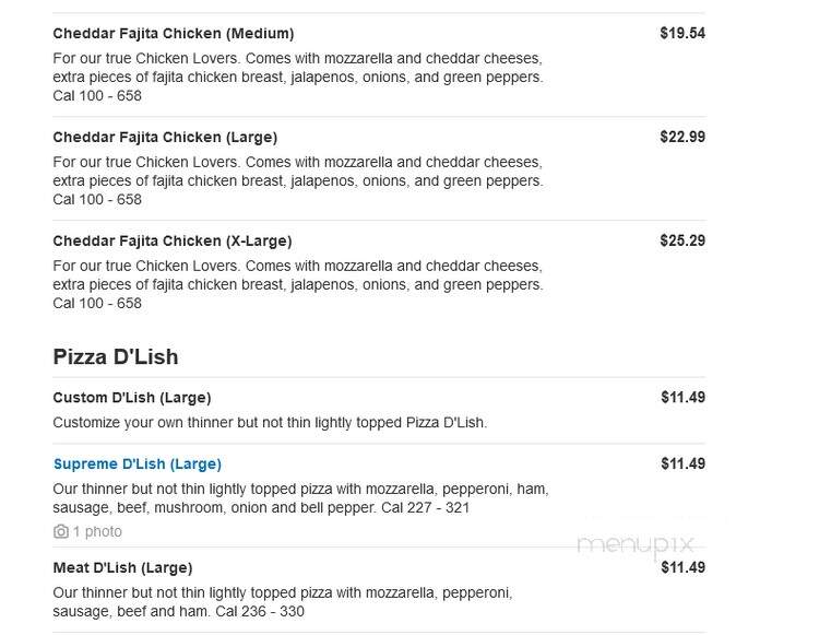Mr. Jims Pizza - Keene, TX menu_pic