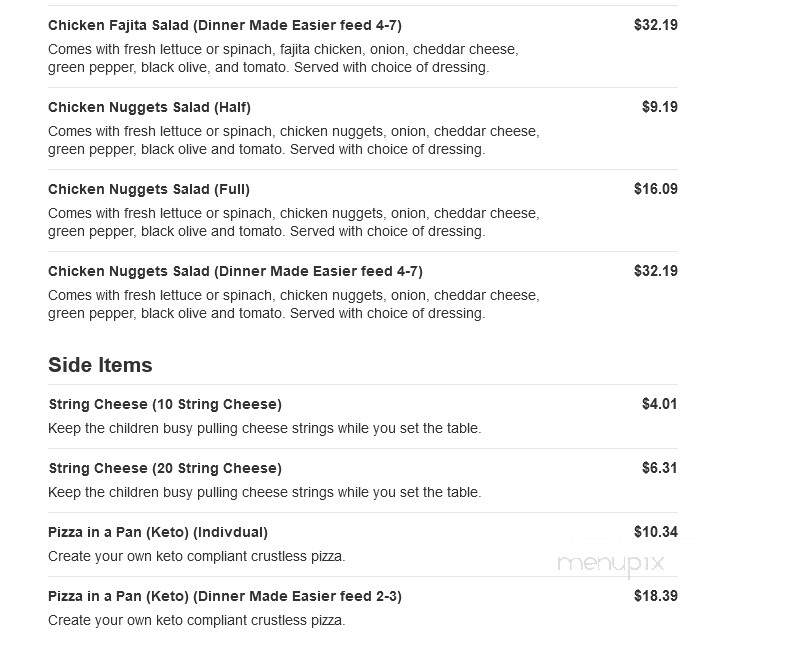 Mr. Jims Pizza - Keene, TX menu_pic