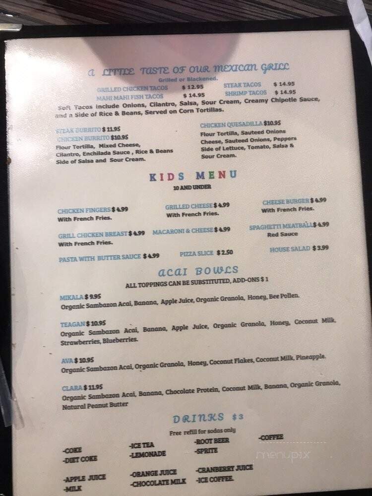 The Shack - Beach Haven, NJ menu_pic