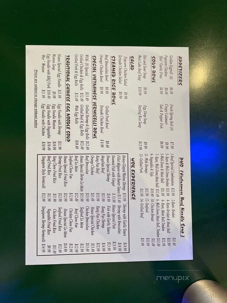 Wok-In - Costa Mesa, CA menu_pic