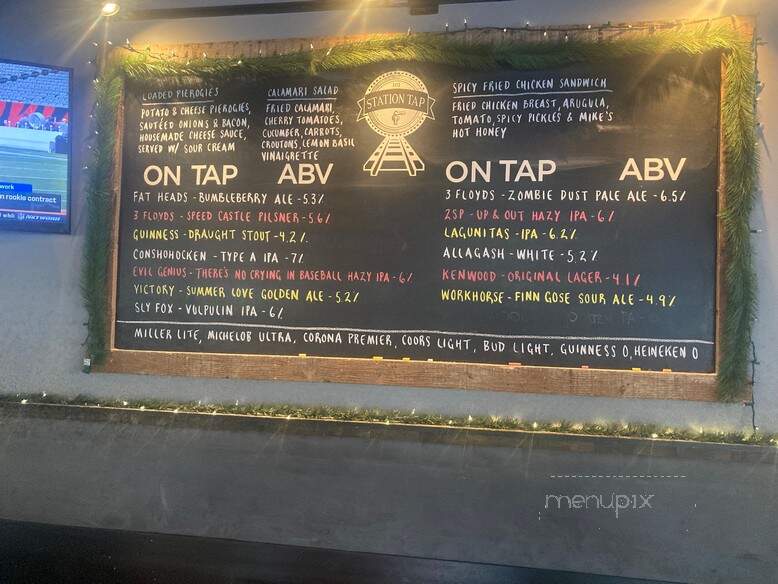 Station Tap - Drexel Hill, PA menu_pic