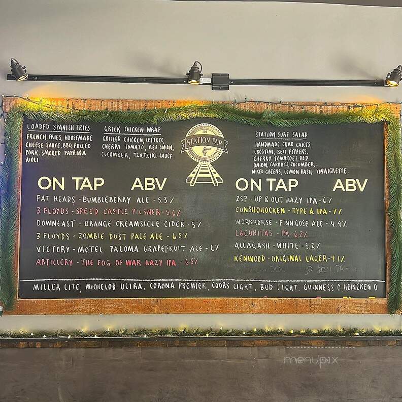 Station Tap - Drexel Hill, PA menu_pic