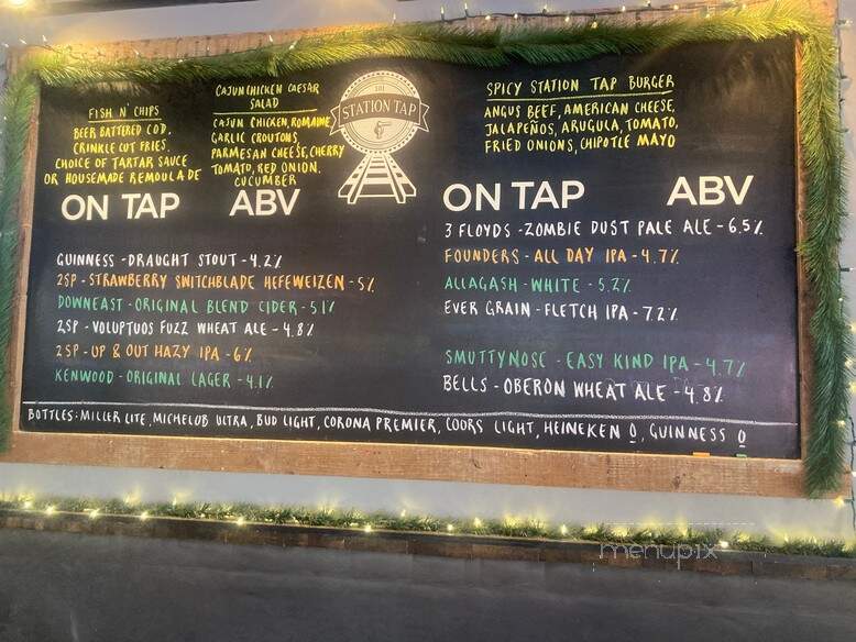Station Tap - Drexel Hill, PA menu_pic