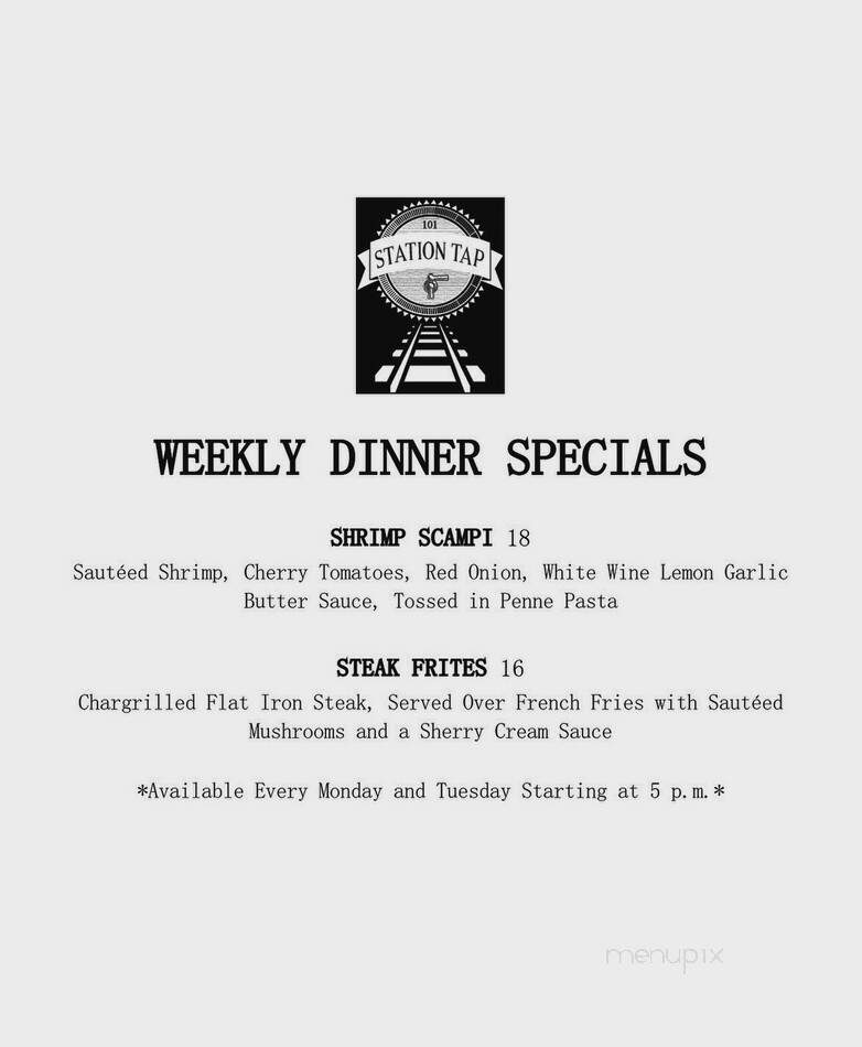 Station Tap - Drexel Hill, PA menu_pic