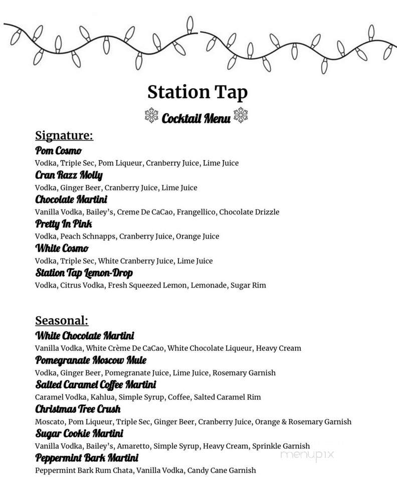 Station Tap - Drexel Hill, PA menu_pic