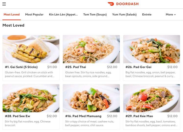 Gor Gai Thai Street Food - Auburn, WA menu_pic