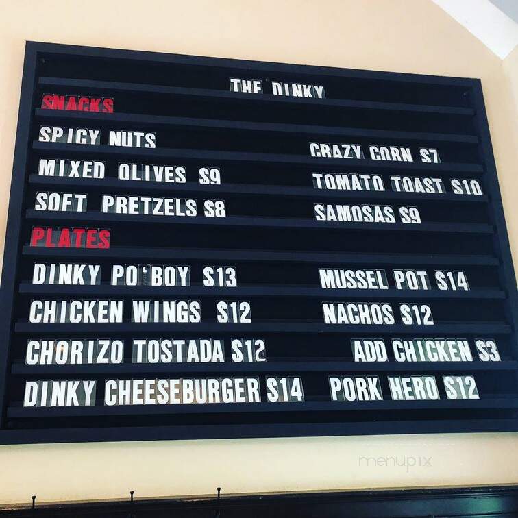 The Dinky Bar & Kitchen - Princeton, NJ menu_pic