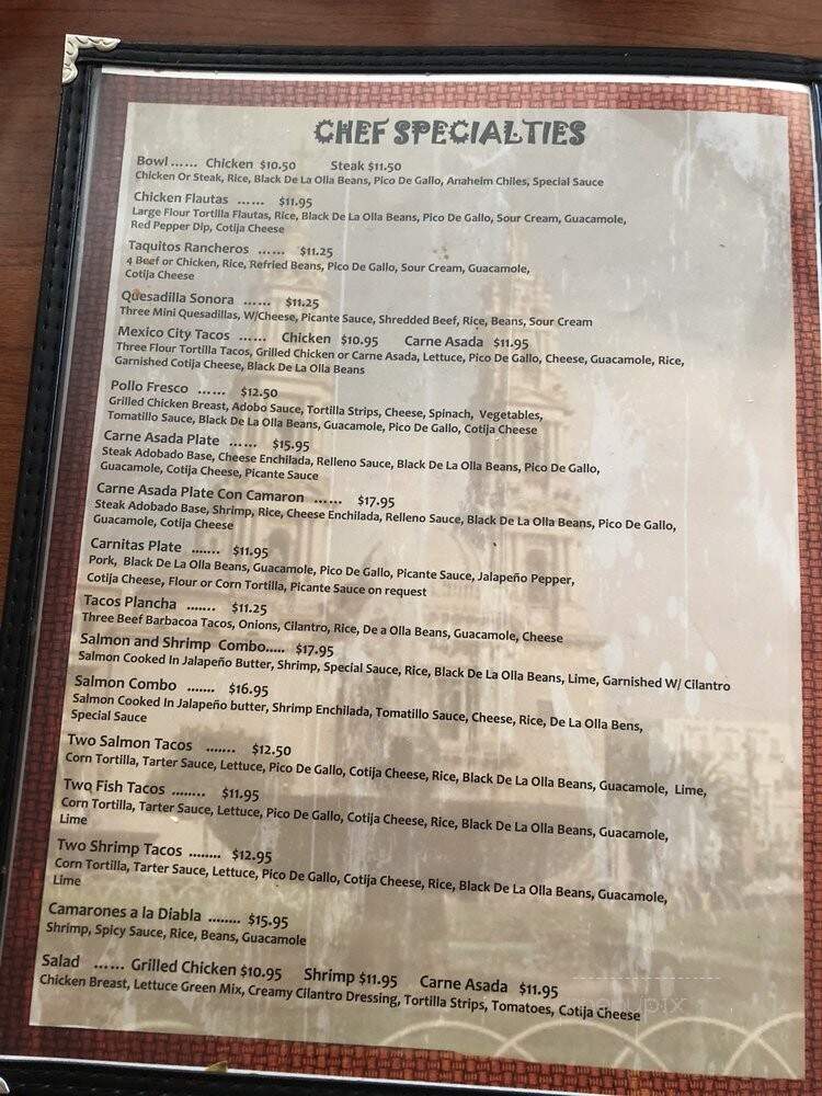 Habanero Mexican Grill - Riverside, CA menu_pic