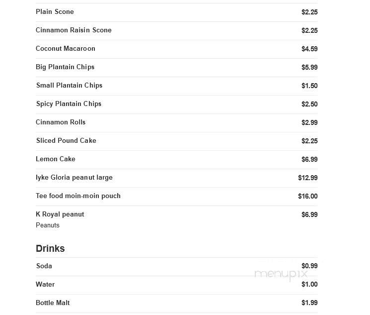 Jolly Jolly Bakery - Houston, TX menu_pic