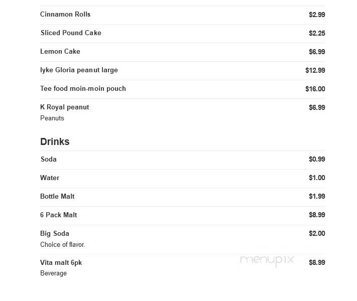 Jolly Jolly Bakery - Houston, TX menu_pic