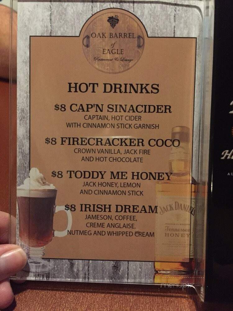 Oak Barrel of Eagle - Eagle, ID menu_pic