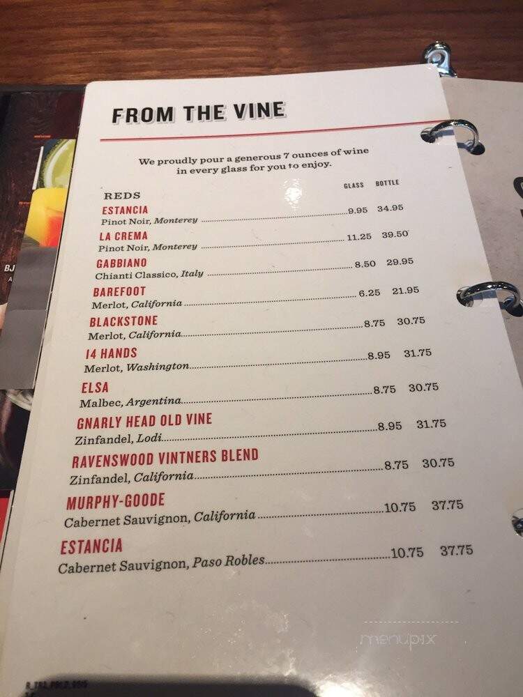 BJ's Restaurant & Brewhouse - Teterboro, NJ menu_pic