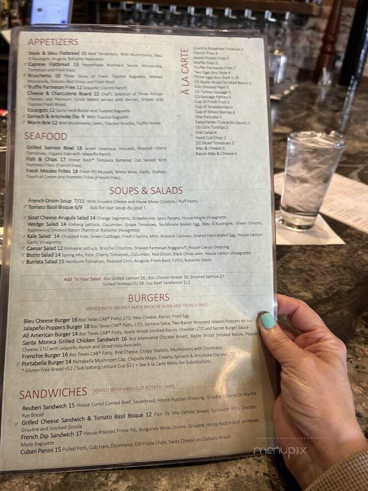 Chez Fabien - Grapevine, TX menu_pic