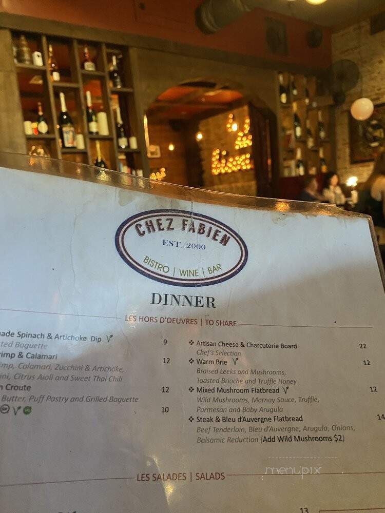 Chez Fabien - Grapevine, TX menu_pic