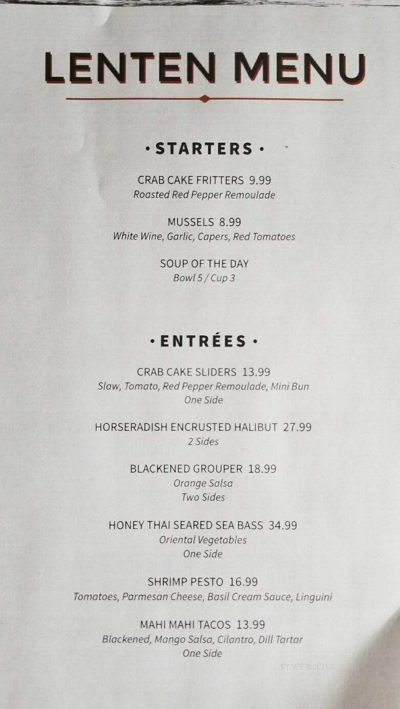 Gander An American Grill - Louisville, KY menu_pic