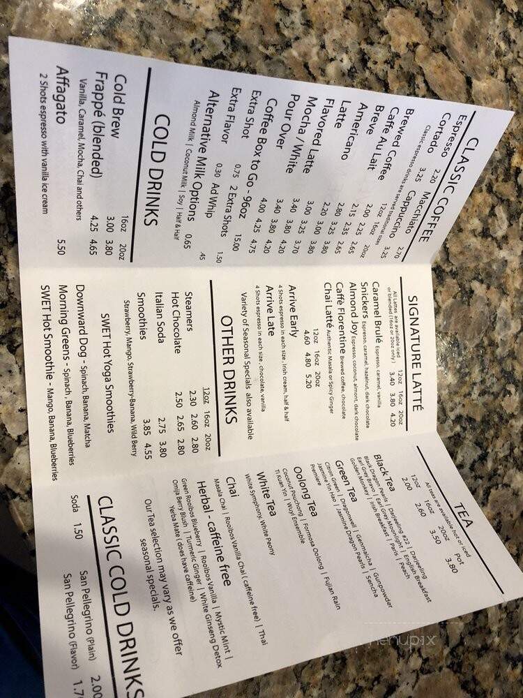 Travellers House Coffee & Tea - Springfield, MO menu_pic