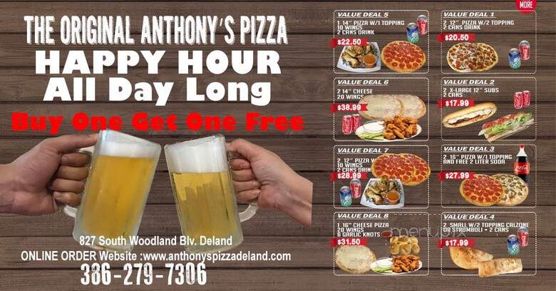 Anthony's Pizza - DeLand, FL menu_pic