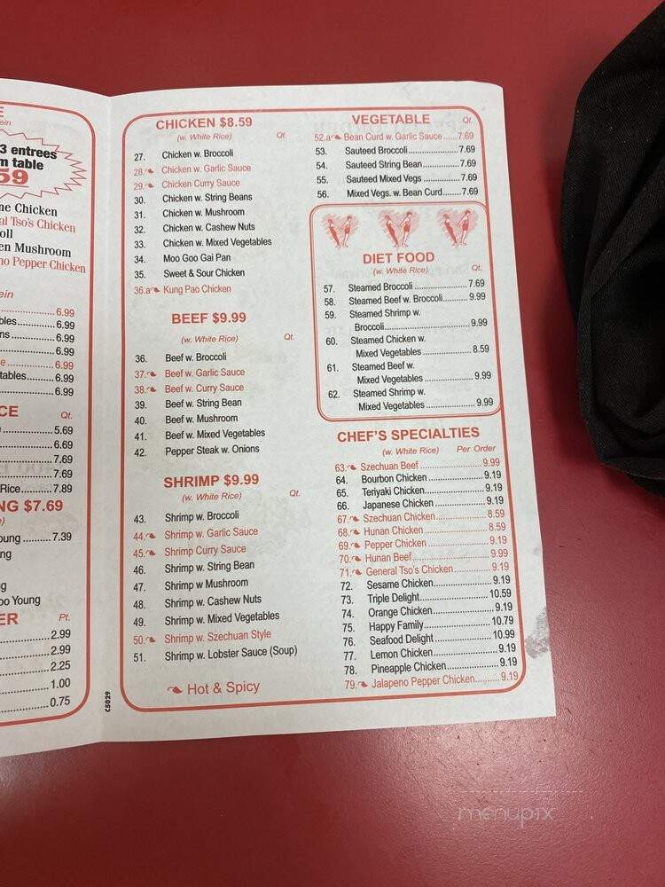 Chopsticks Express - Lima, OH menu_pic