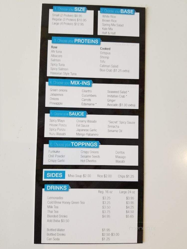 Honeyfish Poke - La Habra, CA menu_pic