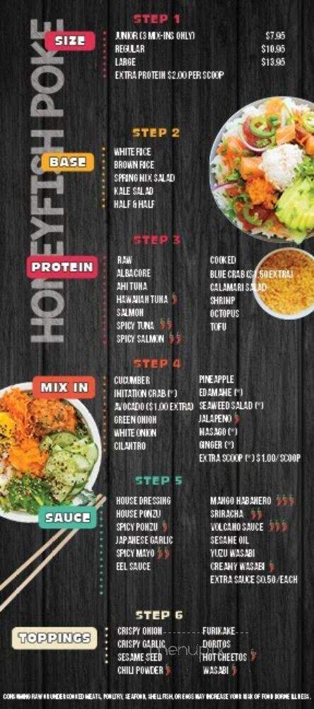 Honeyfish Poke - La Habra, CA menu_pic