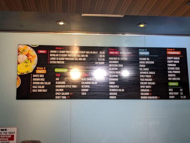 Honeyfish Poke - La Habra, CA menu_pic