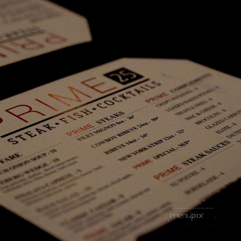 Prime 25 - Colorado Springs, CO menu_pic