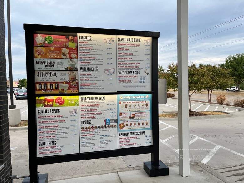 Andy's Frozen Custard - Carrollton, TX menu_pic