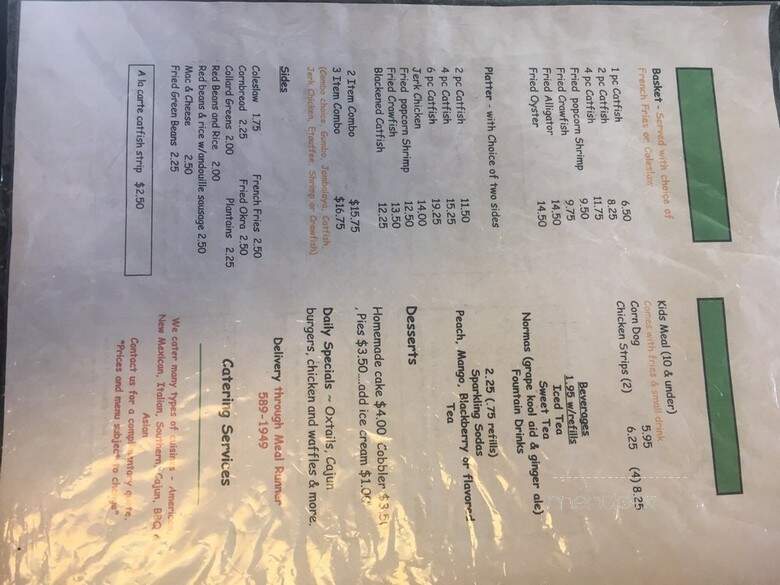 K'Lynn's Cuisine - Rio Rancho, NM menu_pic