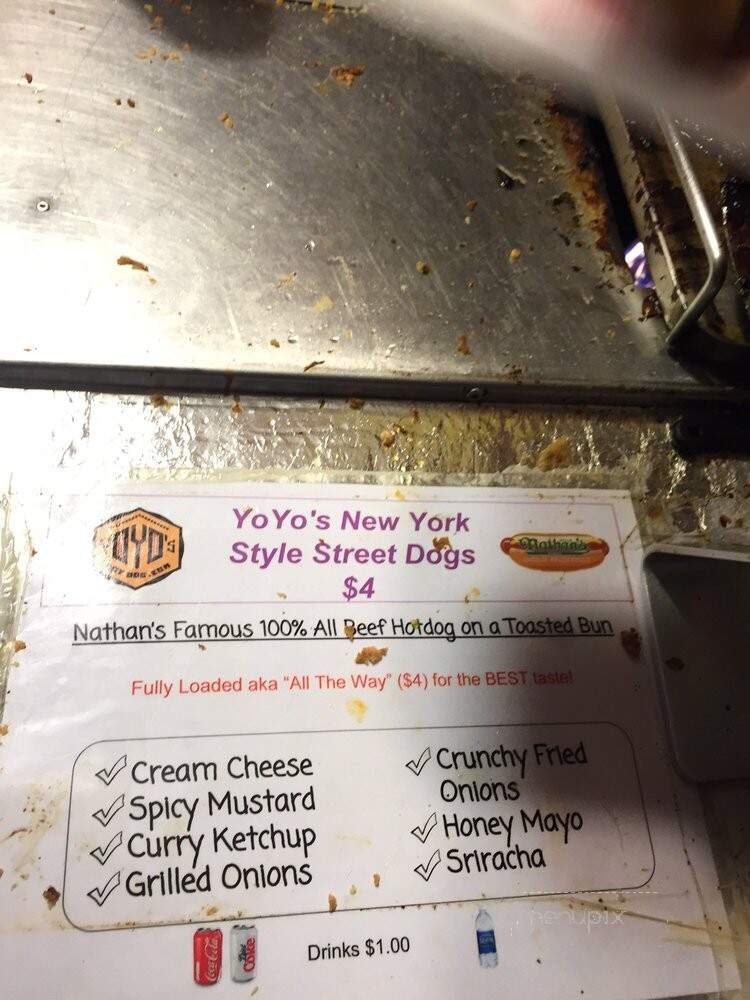 Yoyo's Hot Dog - Houston, TX menu_pic