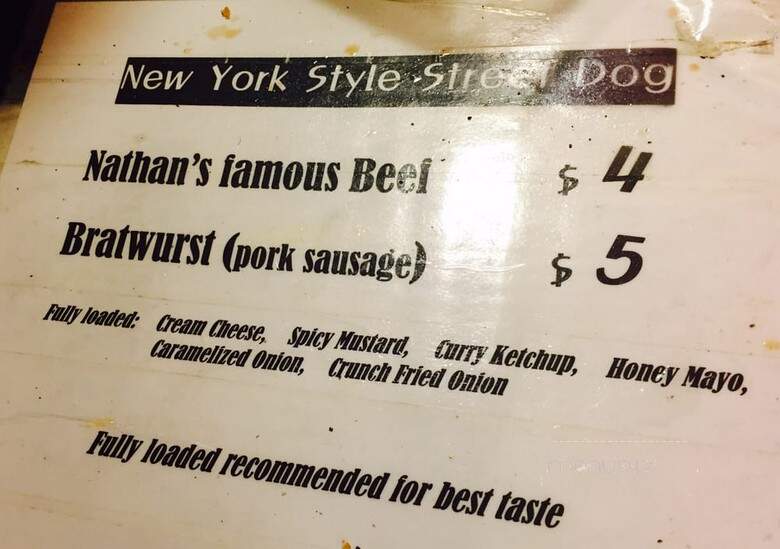 Yoyo's Hot Dog - Houston, TX menu_pic