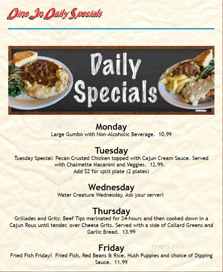 BB's Cafe - Pearland, TX menu_pic