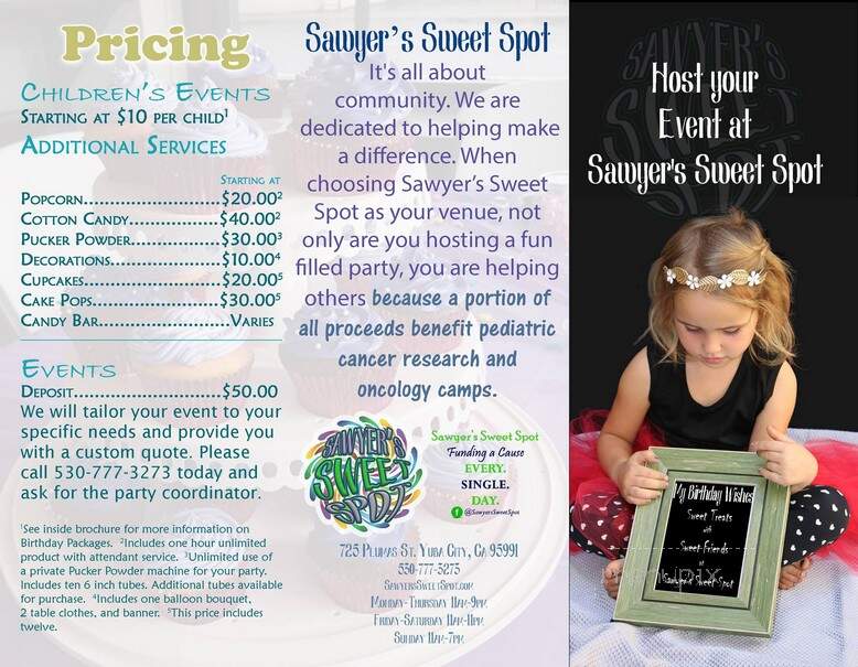Sawyer's Sweet Spot - Yuba City, CA menu_pic