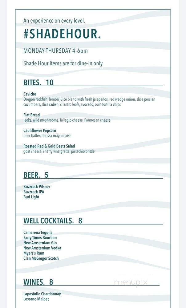 Sea Level Restaurant & Lounge - Redondo Beach, CA menu_pic