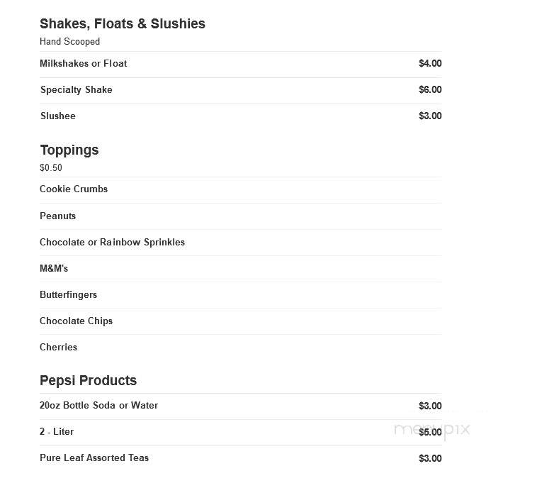 Slices And Scoops - Pahrump, NV menu_pic