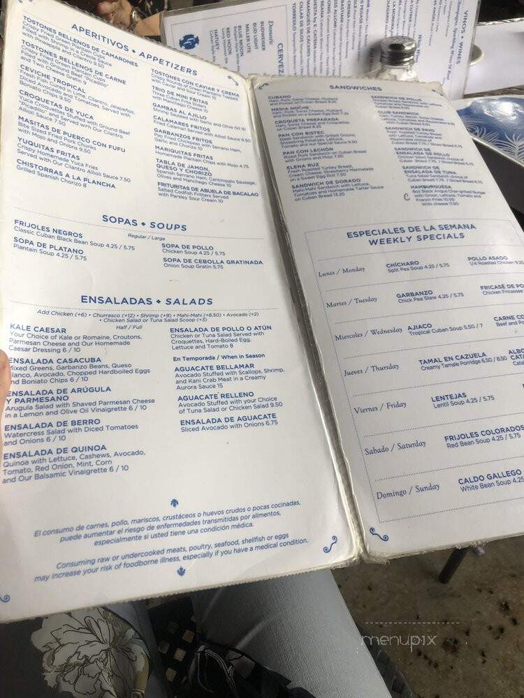 Casacuba Restaurant - South Miami, FL menu_pic