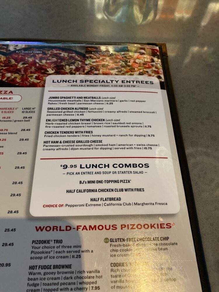 BJ's Restaurant & Brewhouse - Pensacola, FL menu_pic