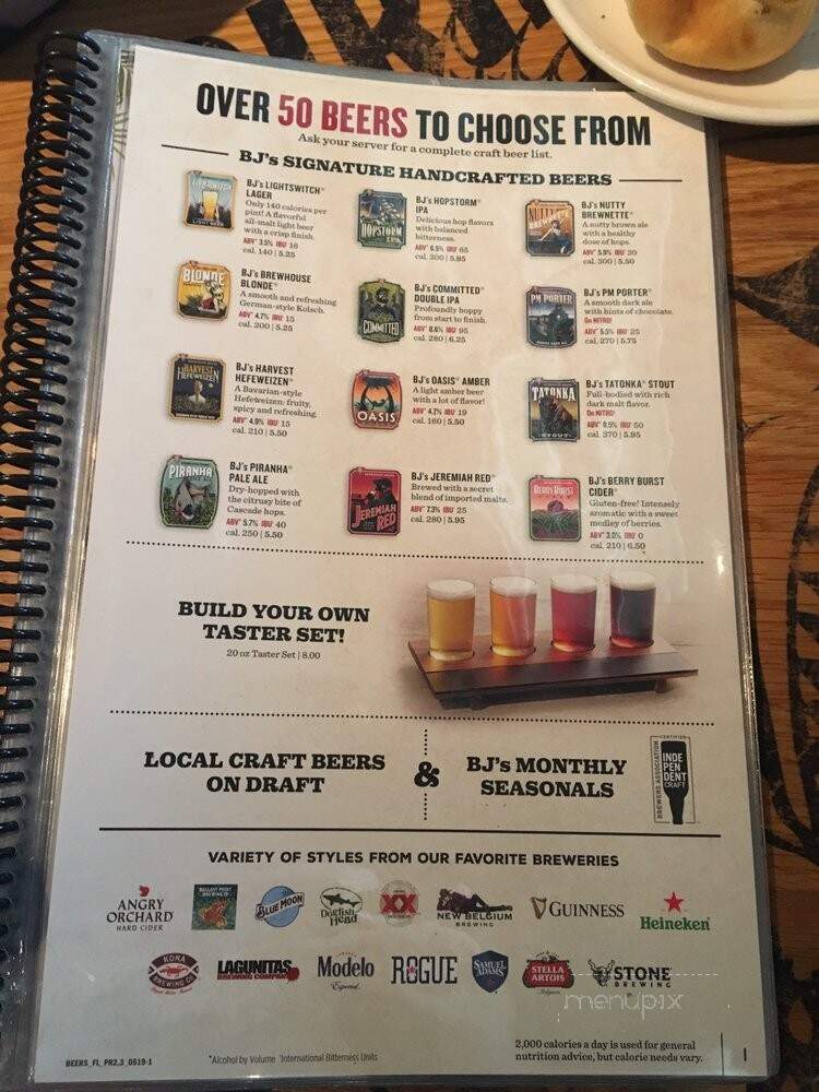 BJ's Restaurant & Brewhouse - Pensacola, FL menu_pic