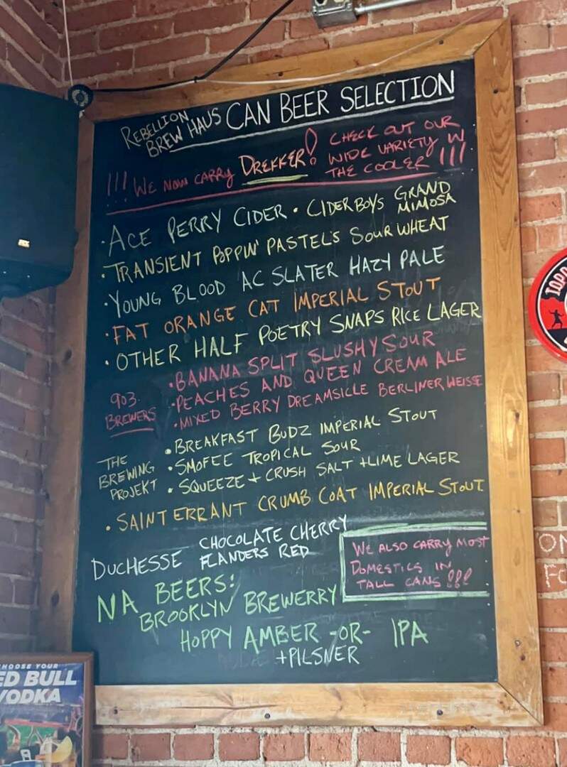 Rebellion Brew Haus - Moline, IL menu_pic