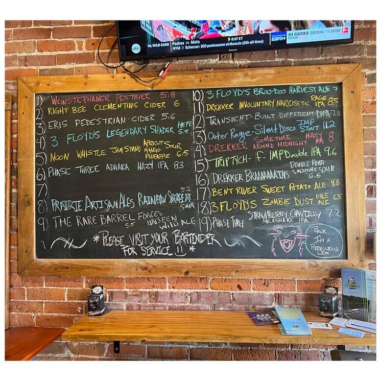 Rebellion Brew Haus - Moline, IL menu_pic
