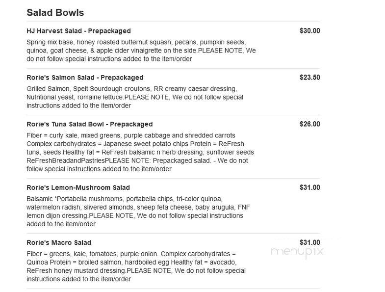 Hava Java - Monsey, NY menu_pic