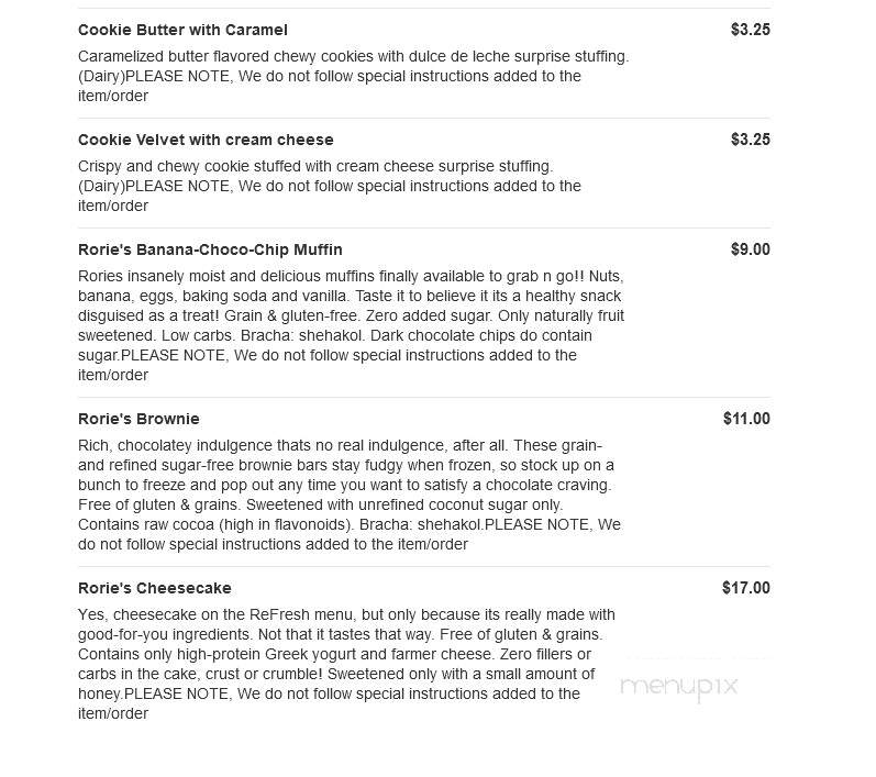Hava Java - Monsey, NY menu_pic