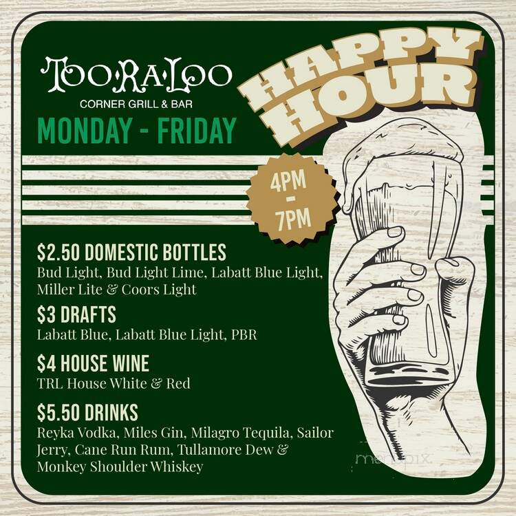 Too Ra Loo - Rochester, MI menu_pic