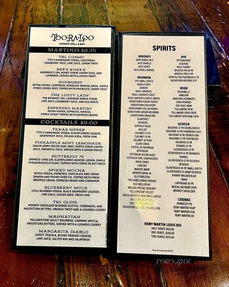 Too Ra Loo - Rochester, MI menu_pic