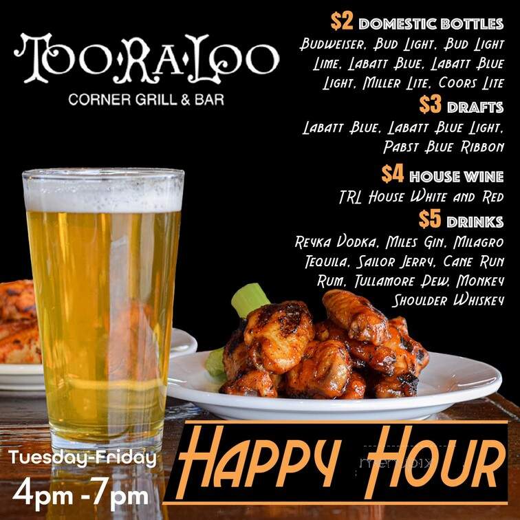 Too Ra Loo - Rochester, MI menu_pic